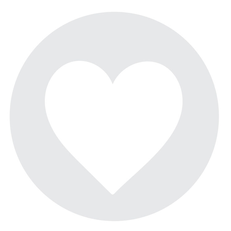 A placeholder, grey and white vector of a heart.
