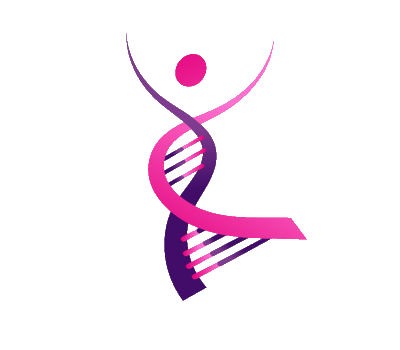 Our dancing DNA logo, complimenting the FAQ page.